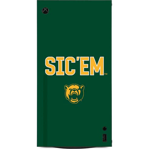 Baylor University Sic Em Green XBox Series X Digital Edition Console Skin